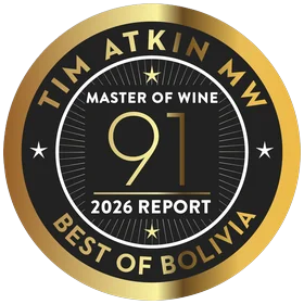 Tim Atkin MW — 91 puntos · Best of Bolivia